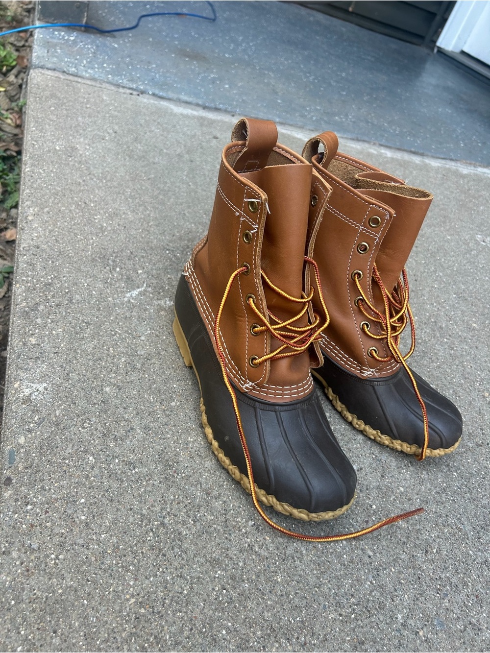 L.L. Bean Brown and Dark Brown Women’s Duck Boots